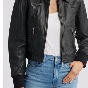 Women's Black Leather Jacket